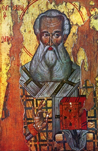 Pyhä Athanasius Aleksandrialainen (öljy ja kulta puulle) tekijältä Russian School