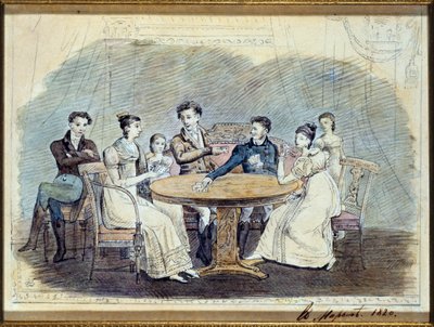 Galitzines, 1820 (wc paperilla) tekijältä Russian School