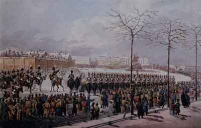 Dekabristien kapina Senaatintorilla, Pietarissa 14. joulukuuta 1825 (wc paperilla) tekijältä Russian School