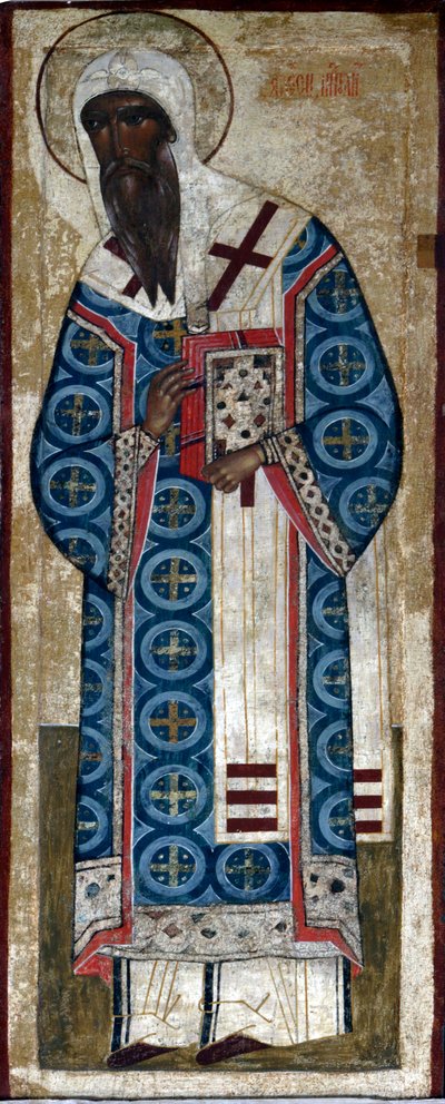 Pyhä metropoli Aleksius, 1500-luku. tekijältä Russian icon.