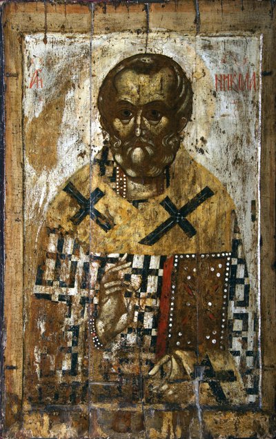 Pyhä Nikolaus, 1300-luku. tekijältä Russian icon.