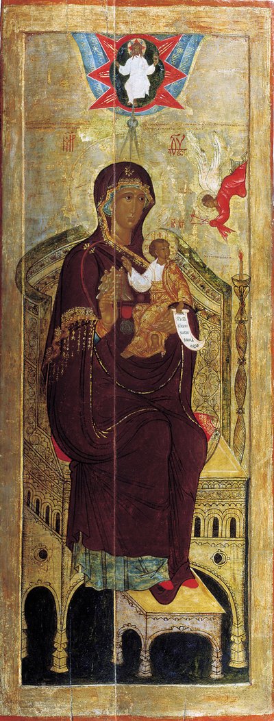 Neitsyt Vuori, joka ei revitty käsistä, 1600-luvun alku. tekijältä Russian icon.
