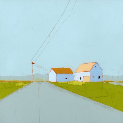 Pilvinen päivä, 2025 (akryyli puupaneelille) tekijältä Ruth Lague