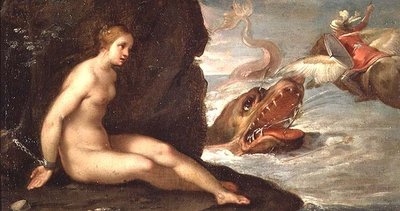 Perseus ja Andromeda (öljy kankaalle) tekijältä Rutilio Manetti
