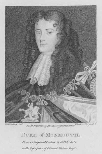 Duke of Monmouth (kaiverrus) tekijältä S. (after) Harding