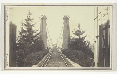 Rautatien riippusilta, Niagaran putoukset tekijältä S. Barnett