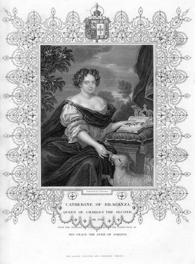 Katariina Braganzasta, Englannin kuninkaan Kaarle II:n kuningatar puoliso, 1800-luku. tekijältä S. Freeman