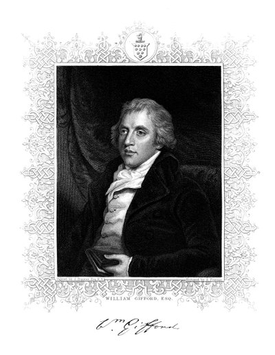 William Gifford, englantilainen kriitikko, toimittaja ja runoilija, 1800-luku. tekijältä S. Freeman