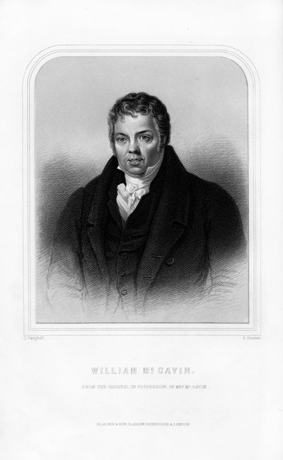 William McGavin, skotlantilainen kiistanalainen, 1870. tekijältä S. Freeman