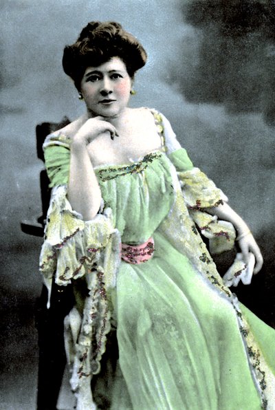 Marie Tempest 1864-1942, englantilainen laulaja ja näyttelijä, 1905. tekijältä S Hildesheimer and Co