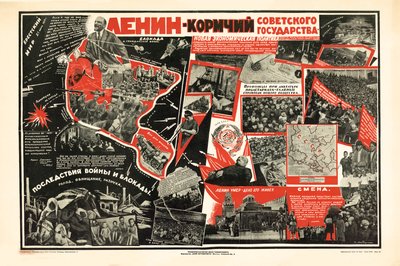 Lenin on neuvostovaltion ruorimies, noin 1926. tekijältä S. Mitrofanov