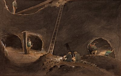 Nealesin pysäkit, Burra Burran kaivos, 12. huhtikuuta 1847 tekijältä S. T. Gill