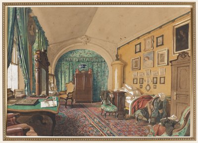 Miehen olohuoneen sisustus tekijältä S. Tolstoi