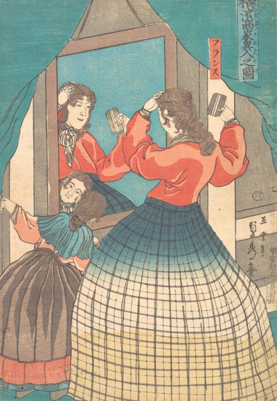 Painos, 1861 Bunkyu 1, 1. kuukausi. tekijältä Sadahide Utagawa