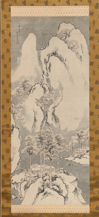 Luminen maisema, 1744. tekijältä Sakaki Hyakusen