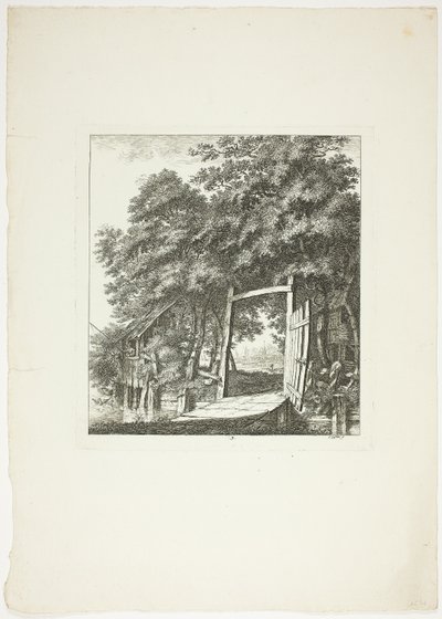 Kalastus ikkunasta, levy kolme teoksesta Paysages Dédiés à M. Warelet (M. Wareletin maisemat) tekijältä Salomon Gessner