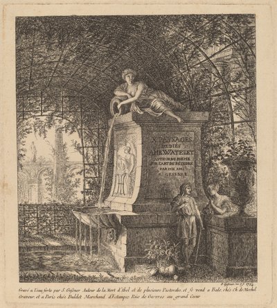 Suihkulähde kesämökissä, 1764. tekijältä Salomon Gessner