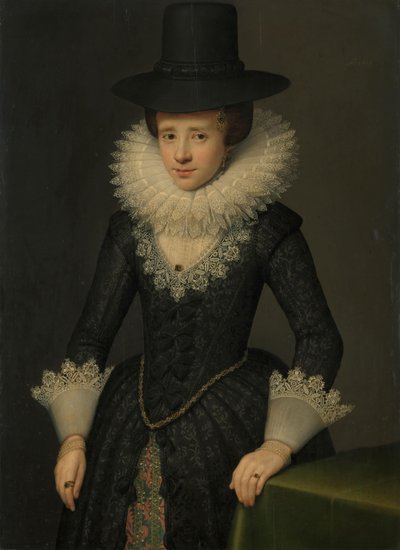 Anna Boudaen Courtenin (1599-1622) muotokuva tekijältä Salomon Mesdach (attributed to)