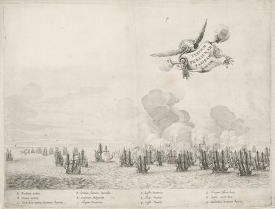 Kolmas taistelu Portugalin laivaston kanssa Paraibassa, 1640 tekijältä Salomon Savery