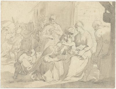 Kuninkaiden palvonta tekijältä Salomon de Bray (attributed to)