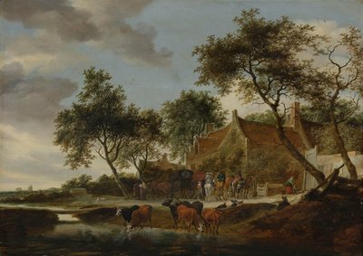 Kastelupaikka tekijältä Salomon van Ruysdael