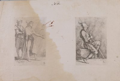 (Figuurisarja) Kaksi miestä tekijältä Salvator Rosa