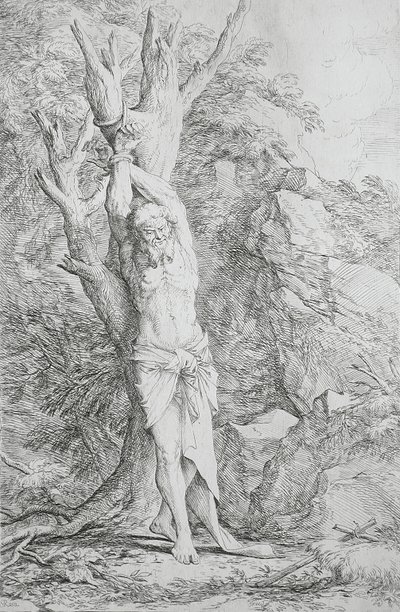 Albert, pyhän Vilhelmin kumppani tekijältä Salvator Rosa