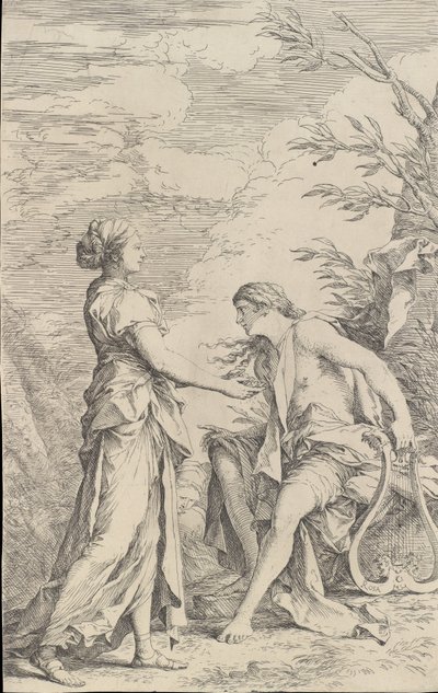 Apollo ja Kuumien Sibylla, n. 1661. tekijältä Salvator Rosa