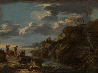 Rosvot kalliorannikolla, 1655-60. tekijältä Salvator Rosa