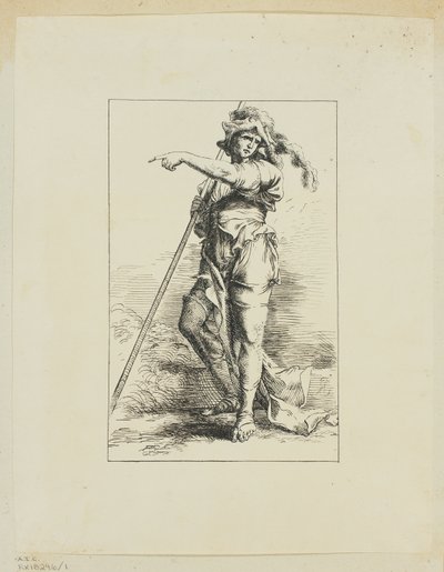 Kuvassa Staff Pointing tekijältä Salvator Rosa