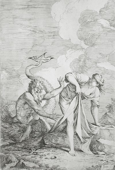 Glaukos ja Skylla tekijältä Salvator Rosa