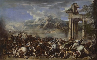 Sankarillinen taistelu, 1652 tekijältä Salvator Rosa