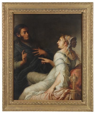 Phryne ja Xenokrates tekijältä Salvator Rosa
