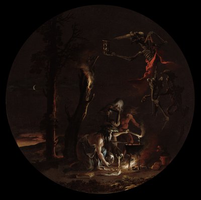 Noituuden kohtaukset: Ilta, n. 1645-1649. tekijältä Salvator Rosa