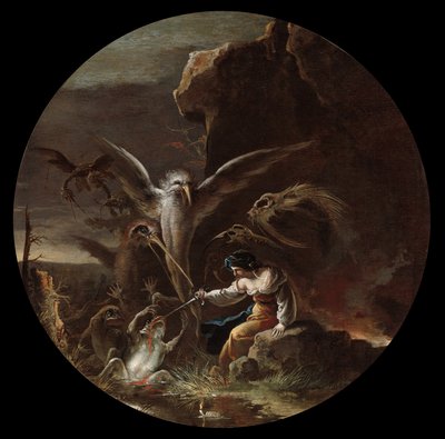 Noituuden kohtaukset, n. 1645-1649. tekijältä Salvator Rosa
