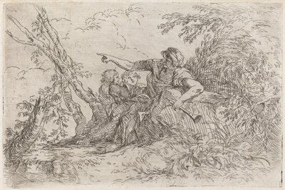 Paimen maisemassa tekijältä Salvator Rosa