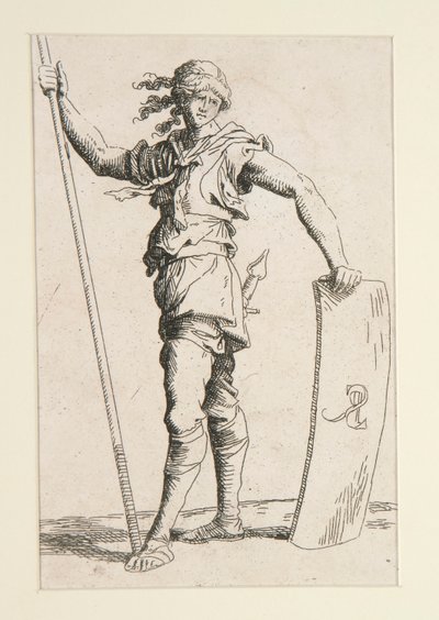 Sotilas Lancen ja Shieldin kanssa tekijältä Salvator Rosa