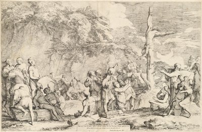 Polykrateen ristiinnaulitseminen tekijältä Salvator Rosa