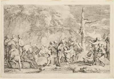 Polykrateen ristiinnaulitseminen tekijältä Salvator Rosa