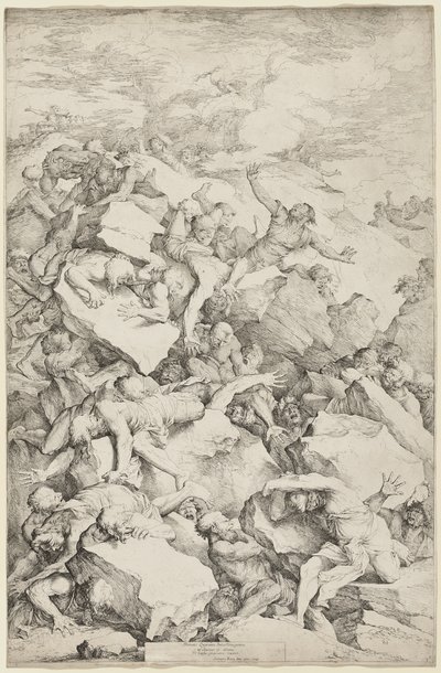 Jättiläisten kaatuminen tekijältä Salvator Rosa