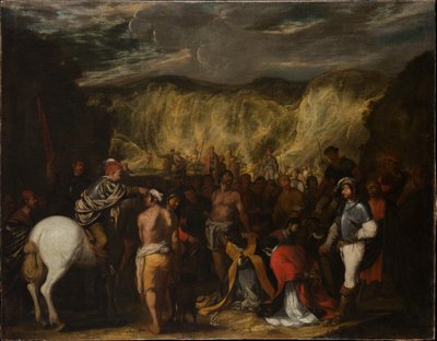 Pyhän Januariuksen ja hänen seuralaisiensa marttyyrikuolema tekijältä Salvator Rosa