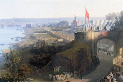 Rautatien avaaminen Napolista Porticiin tekijältä Salvatore Fergola