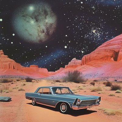 Vintage Car Cosmic Desert tekijältä Samantha Hearn