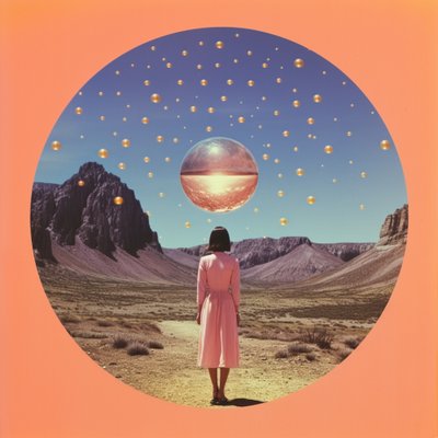 Nainen surrealistisessa aavikossa tekijältä Samantha Hearn