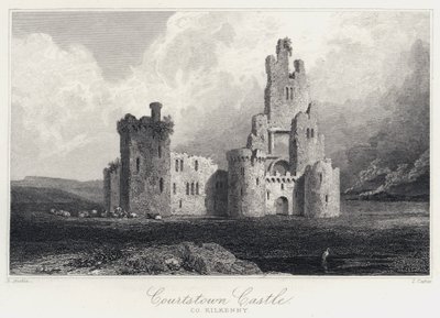 Courtstown Castle, Co Kilkenny (kaiverrus) tekijältä Samuel (after) Austin