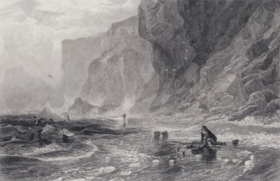 Sir Walter Scottin kuvitus piraattiin (kaiverrus) tekijältä Samuel (after) Bough