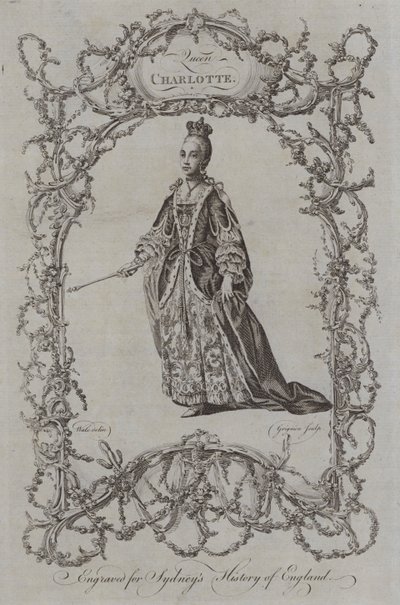Queen Charlotte (kaiverrus) tekijältä Samuel (after) Wale