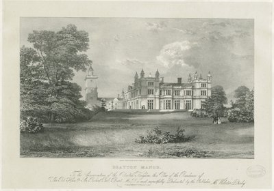 Drayton Bassett - "Drayton Manor": litografia ja [?1800-luku] (painos) tekijältä Samuel A. Rayner