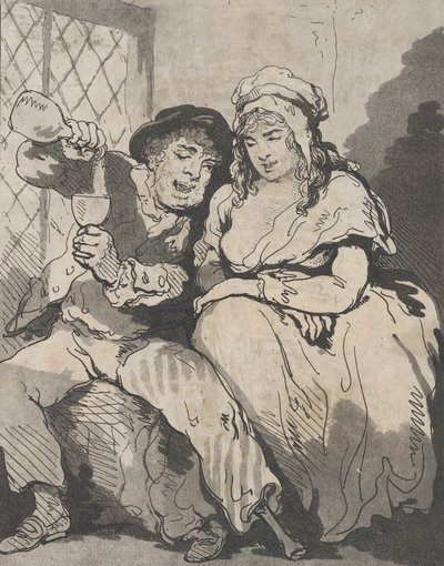 Seurustelu matalassa elämässä, 15. joulukuuta 1785. tekijältä Samuel Alken
