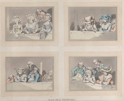 Sivulaatikon luonnokset, 5. kesäkuuta 1786. tekijältä Samuel Alken